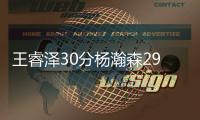 王睿泽30分杨瀚森29+10+7 青岛击败深圳